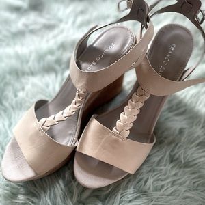 Women’s Sz 10 Franco Sarto Wedge Sandals